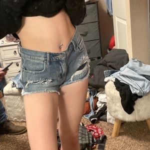 Bullhead denim high rise shorts